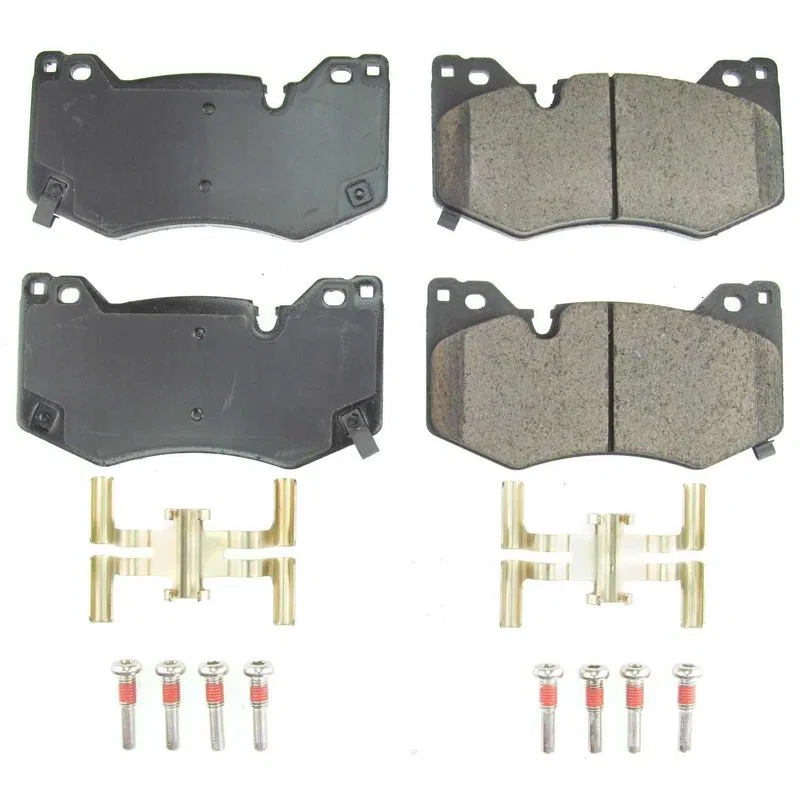 17-8009 – POWERSTOP Brake Pad, FMSI Number D8009 Ceramic Brake Pads Set Of 4 With Premium Stainless Steel Hardware